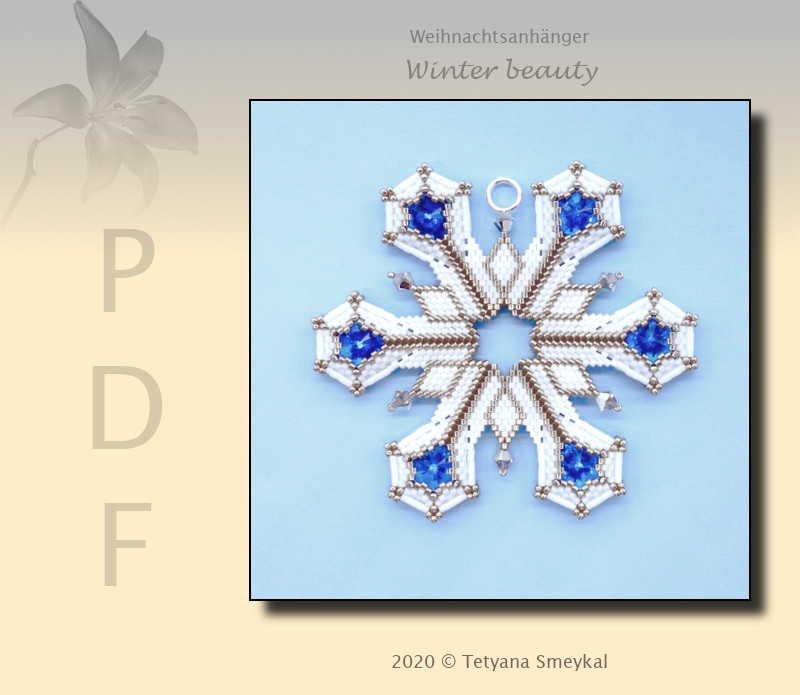 Anleitung Weihnachtsanhänger "Winter beauty"